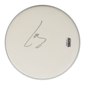Lot #7314  Metallica: Lars Ulrich Signed Drum Head - Image 1