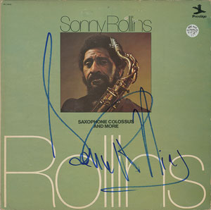 Lot #7498 Sonny Rollins Signed Album
