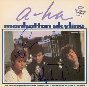 Lot #7250  A-ha Signed Album - Image 1