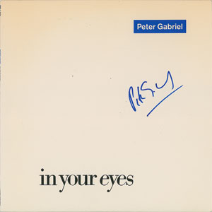 Lot #7280 Peter Gabriel Signed Album - Image 1