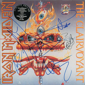Lot #7294  Iron Maiden Signed Album