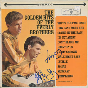 Lot #7479 The Everly Brothers Signed Album - Image 1