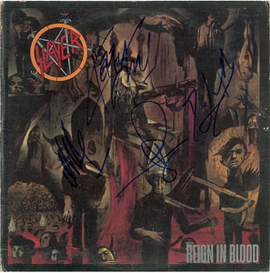 Lot #7336  Slayer Signed Album
