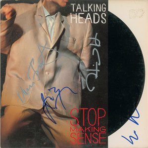 Lot #7227  Talking Heads Signed Album