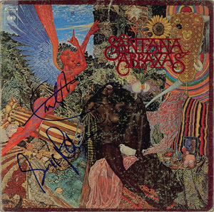 Lot #7105  Santana Signed Album