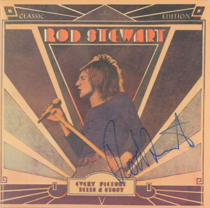 Lot #7223 Rod Stewart Group of (3) Signed Albums