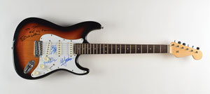 Lot #7053 The Beach Boys Signed Guitar - Image 1