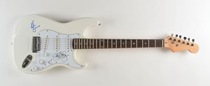 Lot #7258  Bon Jovi Signed Guitar - Image 1