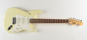 Lot #7075 Eric Clapton Signed Guitar - Image 1