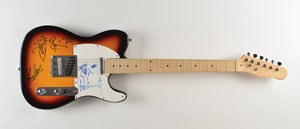 Lot #7084 The Faces Signed Guitar