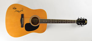Lot #7089 Merle Haggard Signed Guitar - Image 1