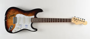 Lot #7214 The Sex Pistols Signed Guitar