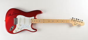 Lot #7233 Ike and Tina Turner Signed Guitar - Image 1