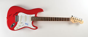 Lot #7119 The Yardbirds Signed Guitar