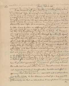 Lot #8006 Thomas Jefferson 1786 Signed Handwritten Letter - Image 2