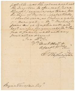 Lot #8002 George Washington 1786 Signed Handwritten Letter - Image 3