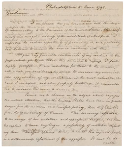 Lot #8004 John Adams 1798 Signed Letter - Image 3
