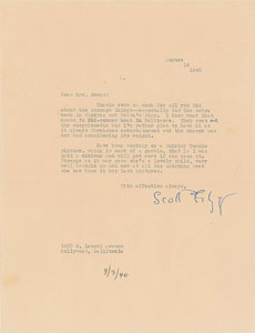 Lot #8119 F. Scott Fitzgerald - Image 1