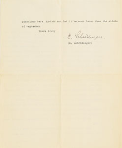Lot #6026 Erwin Schrodinger, John von Neumann, and Physicists Archive of (10) Letters - Image 4
