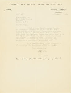 Lot #6026 Erwin Schrodinger, John von Neumann, and Physicists Archive of (10) Letters - Image 8