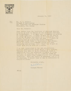 Lot #6026 Erwin Schrodinger, John von Neumann, and Physicists Archive of (10) Letters - Image 11