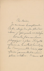 Lot #6097 Jacques Hadamard Autograph Letter Signed - Image 1
