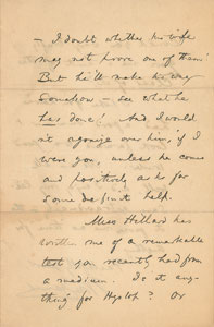 Lot #6102 William James Autograph Letter Signed - Image 3
