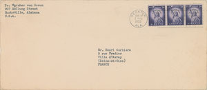 Lot #6248 Wernher von Braun Typed Letter Signed - Image 3