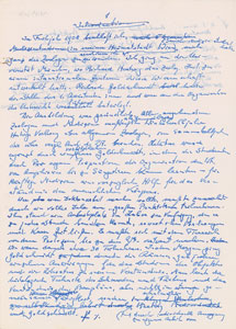 Lot #6095 Karl von Frisch Handwritten Manuscript and Autograph Letter Signed - Image 1