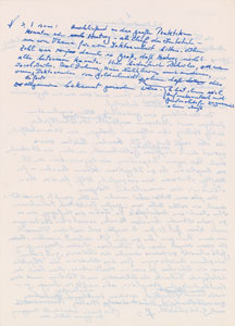Lot #6095 Karl von Frisch Handwritten Manuscript and Autograph Letter Signed - Image 2