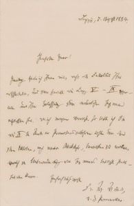 Lot #6149 Wilhelm Wundt Autograph Letter Signed
