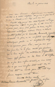 Lot #6073 Jean-Baptiste Biot Autograph Letter Signed - Image 1