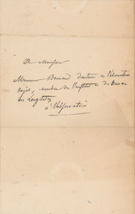 Lot #6073 Jean-Baptiste Biot Autograph Letter Signed - Image 2
