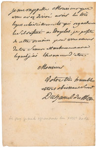 Lot #6118 Henri-Louis Duhamel du Monceau Autograph Letter Signed - Image 1