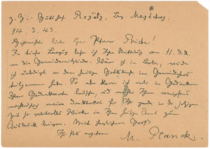 Lot #6023 Max Planck Autograph Letter Signed - Image 1