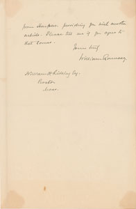 Lot #6125 William Ramsay Autograph Letter Signed - Image 2