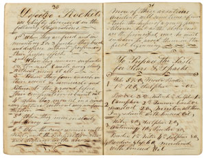 Lot #6090  Directions to Make Rockets Manuscript (1844) - Image 7