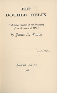 Lot #6148 James D. Watson Signed Book
