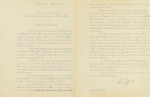 Lot #6189 Gustave Eiffel Letter Signed - Image 4