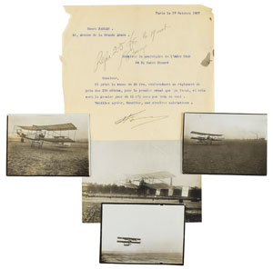 Lot #6191 Henri Farman Group of Photos and Letters - Image 4