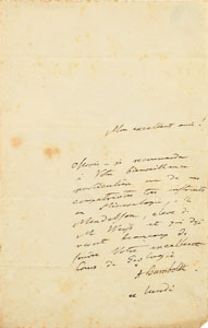 Lot #6101 Alexander von Humboldt Autograph Letter Signed - Image 1
