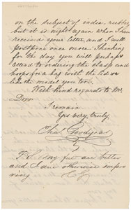 Lot #6064 Charles Goodyear Autograph Letter Signed - Image 1