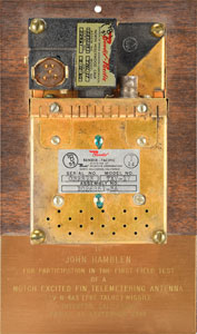 Lot #6288  Transit 1B Satellite Hardware, Certificate, and Artwork - Image 5