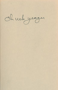 Lot #6244 Chuck Yeager Signed Book - Image 1
