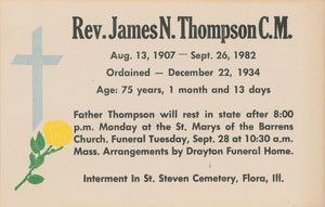 Lot #38  Kennedy Assassination: Father James Thompson's Rosary from Parkland Hospital - Image 15