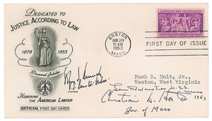 Lot #2 John F. Kennedy Signed First Day Cover