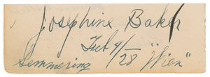 Lot #645 Josephine Baker - Image 1