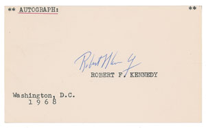 Lot #94 Robert F. Kennedy Signature