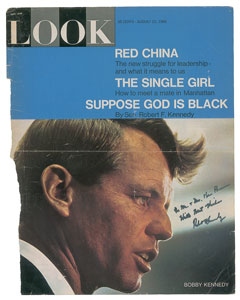 Lot #96 Robert F. Kennedy Signed Magazine Cover - Image 1