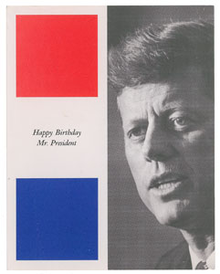 Lot #13 John F. Kennedy 1962 Madison Square Garden Birthday Program - Image 1